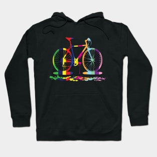 colorful bicycle Hoodie